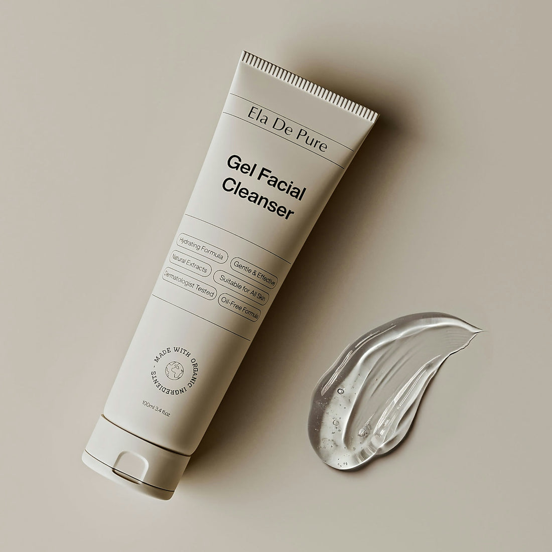 A gel facial cleanser is pictured.