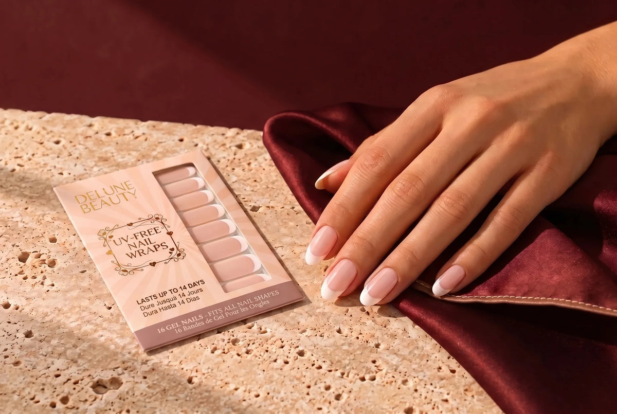 French manicure nail wraps