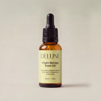 Delune Virgin Borage Seed Oil 30ml dropper bottle