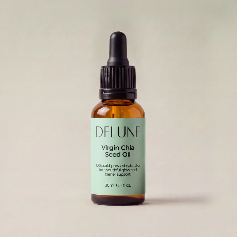 Delune Virgin Chia Seed Oil 30ml dropper bottle