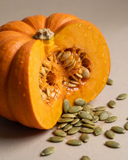 Delune Virgin Pumpkin Seed Oil botanical still life