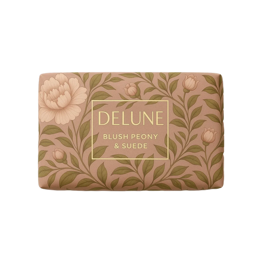 Blush Peony & Suede - Bar Soap - Delune 