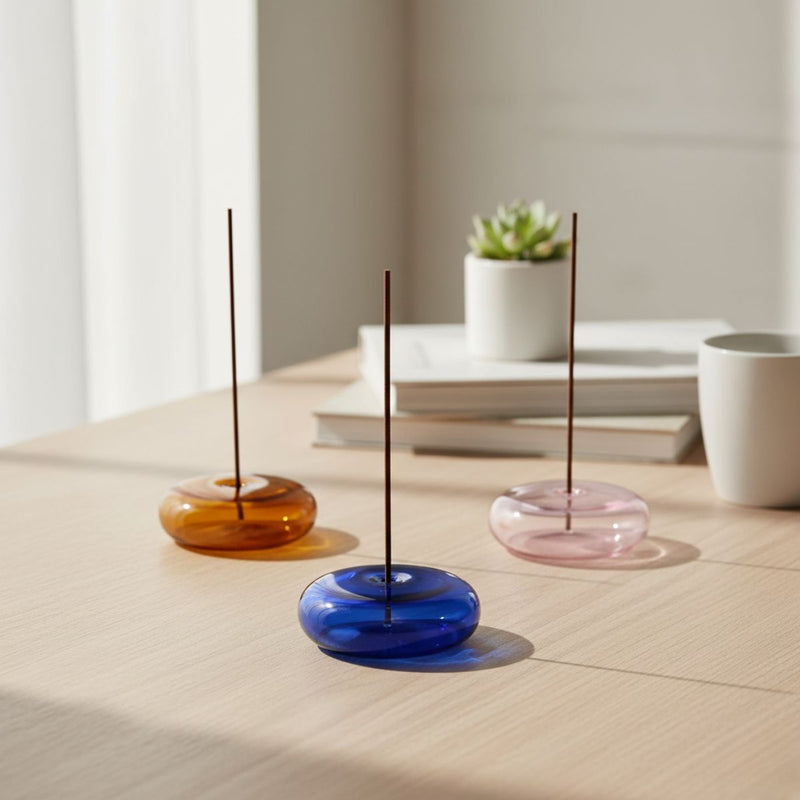 Glass Vessel Incense Holder - Delune 