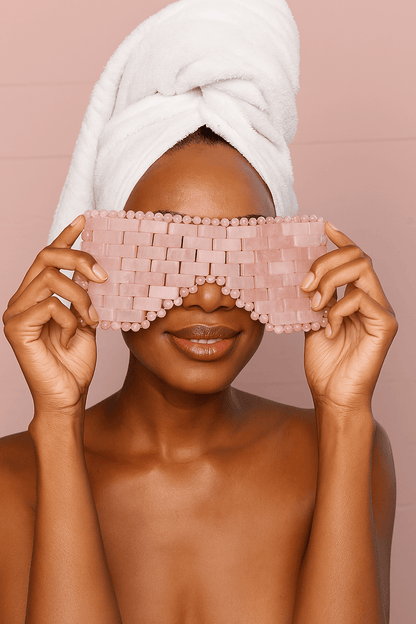 Rose Quartz Eye Mask - Delune 