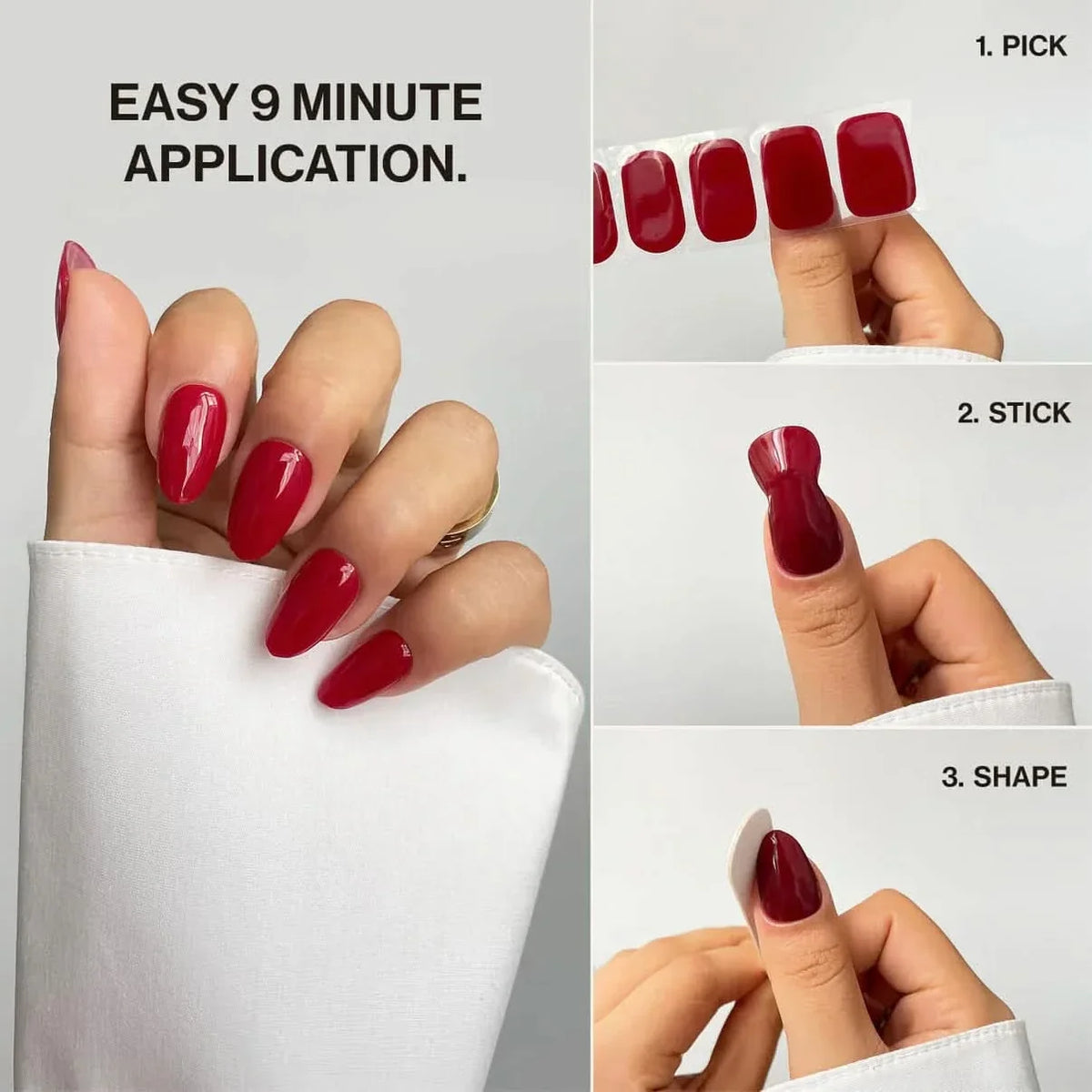 Glitter Bug (Non-UV Nail Wraps): easy 9-minute application in three steps: pick, stick and shape